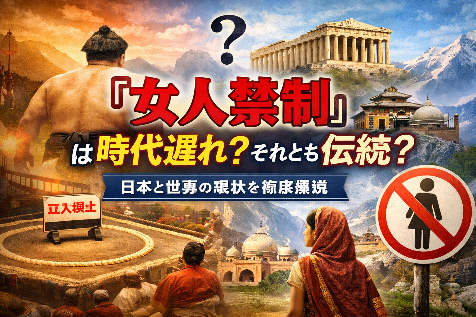 「女人禁制」は時代遅れ?それとも伝統?日本と世界の現状を徹底解説